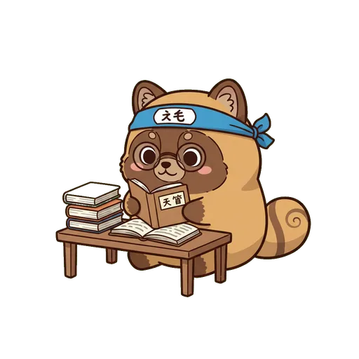 Kotori studying